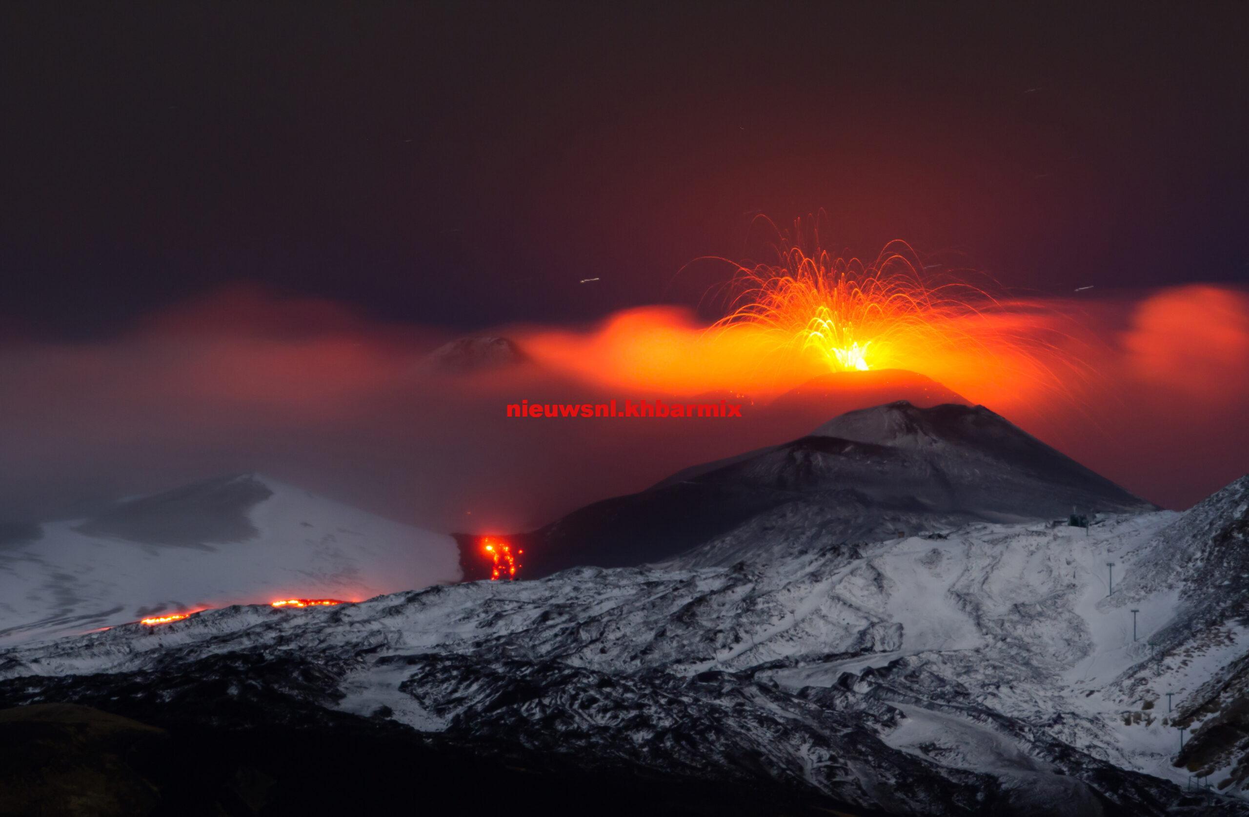 Hoe heet de actieve vulkaan op Sicilie 4 letters?